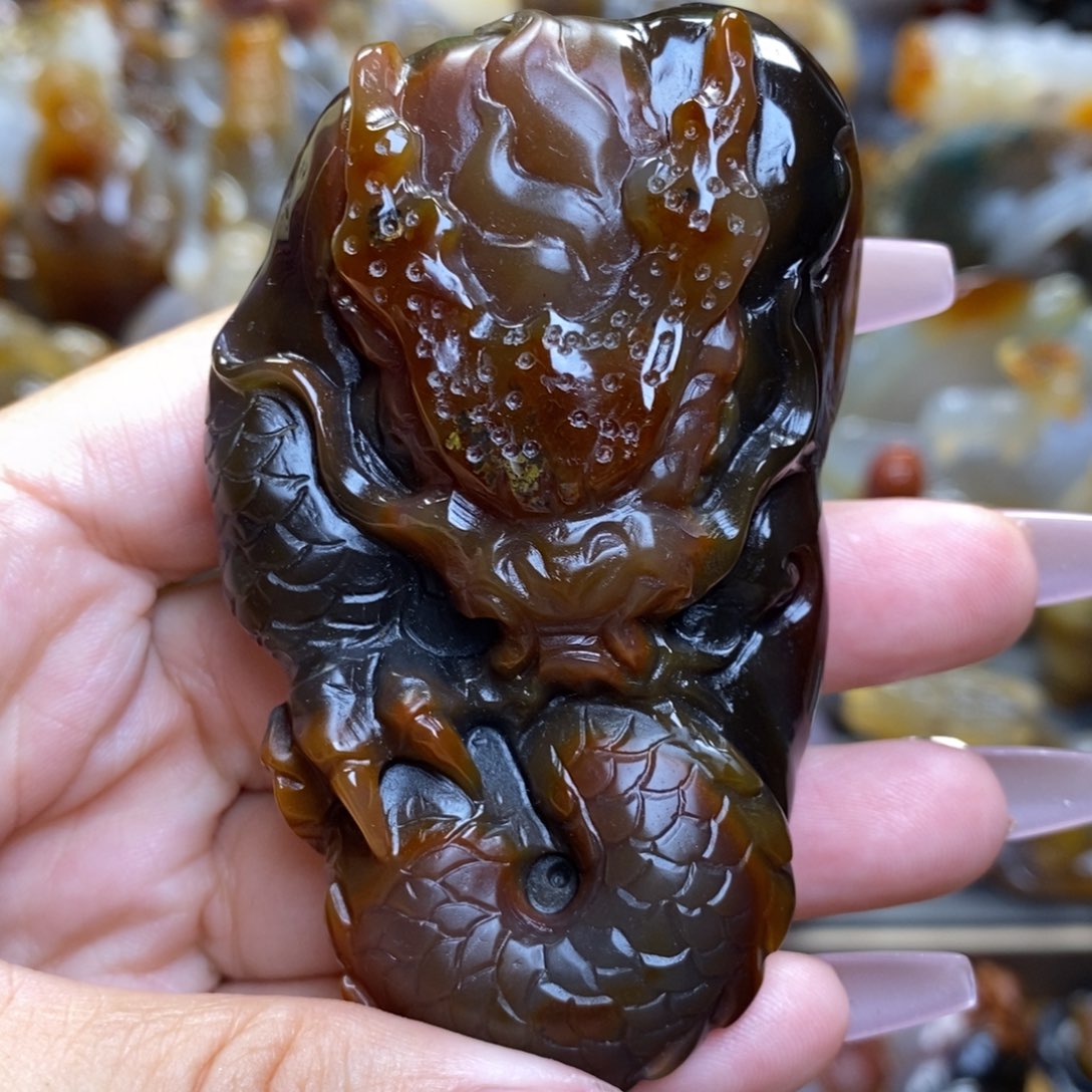 玛瑙/玉髓把件未镶嵌