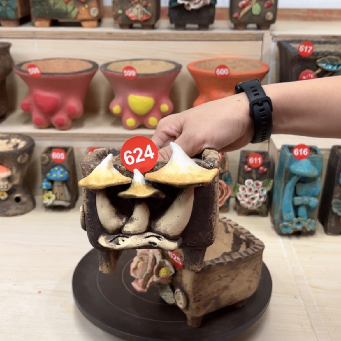 【闪购商品】紫砂花盆624号内口9外高10