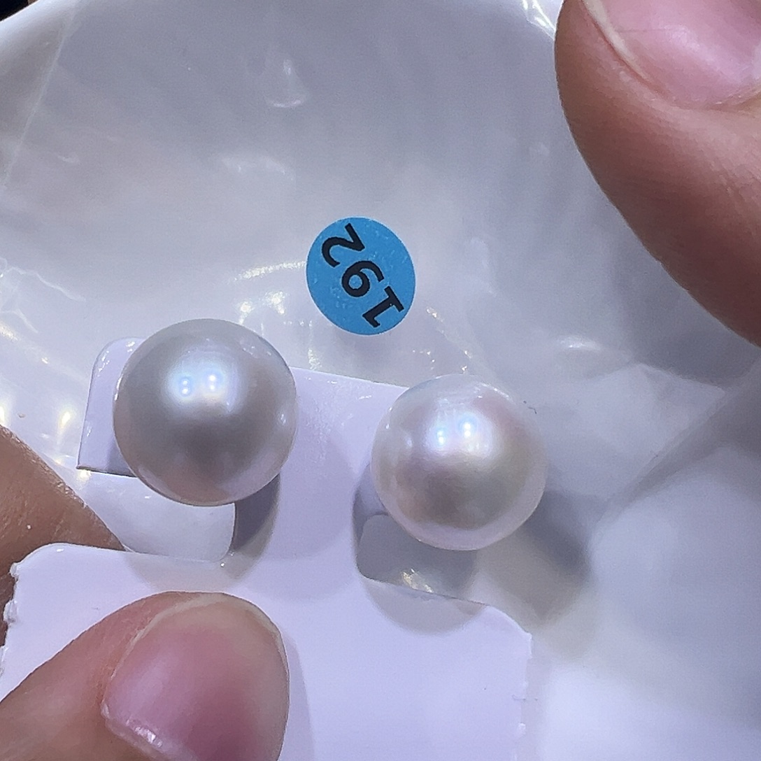 耳饰淡水珍珠银S925镶嵌