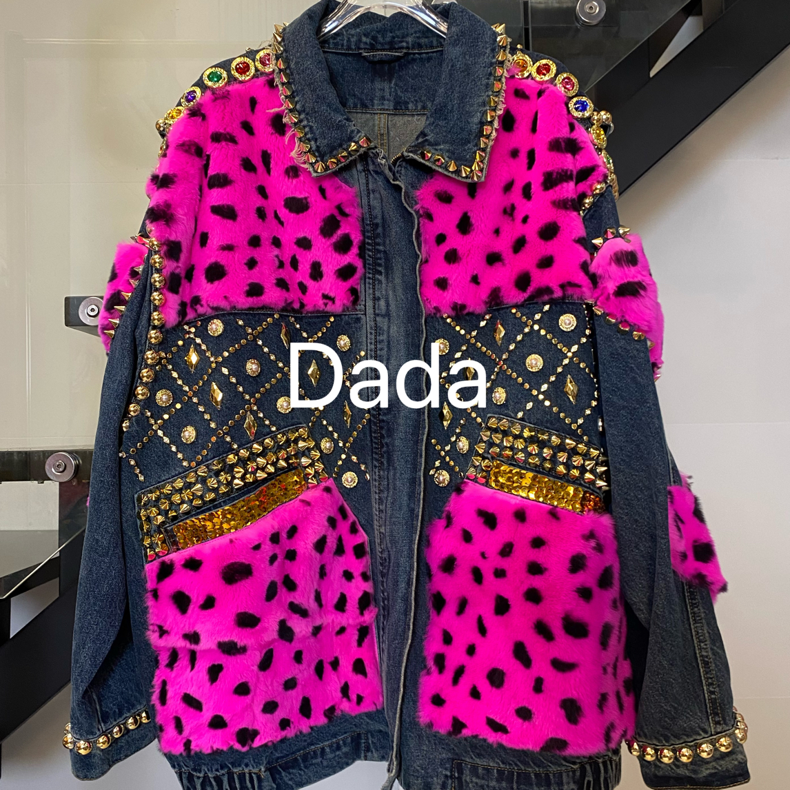 Dada设计款新款重工个性款休闲时尚百搭洋气宽松牛仔C15598