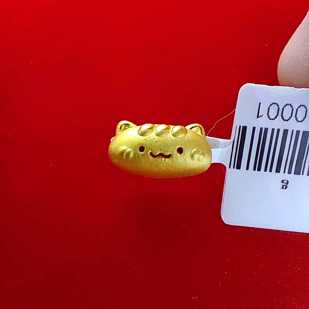 【夏夏专享】足金999 法棍猫 ZP 0.87 攒金有道