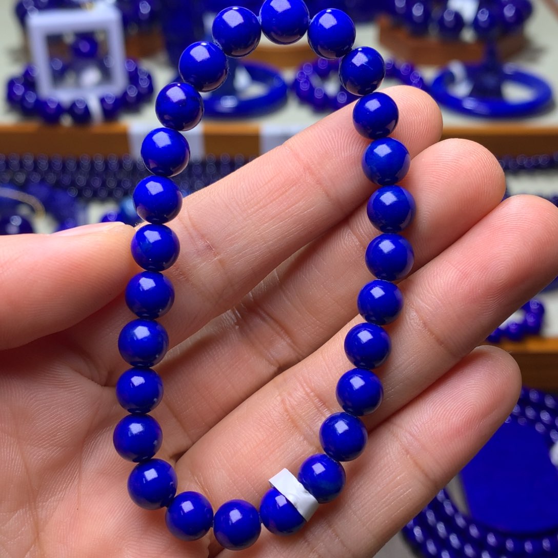 青金石手串未镶嵌7mm141