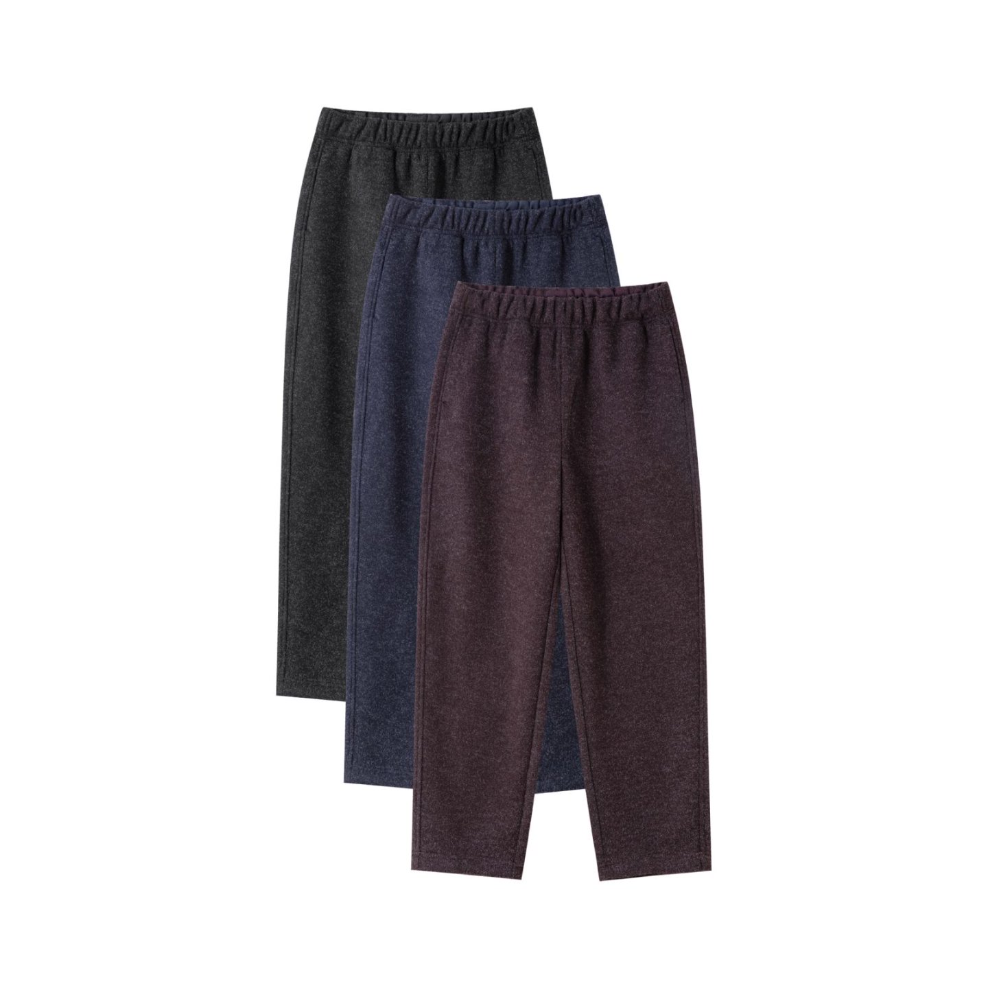 梦缘冬季新品雪花尼加厚可机洗柔软松紧显瘦百搭时尚休闲裤25112