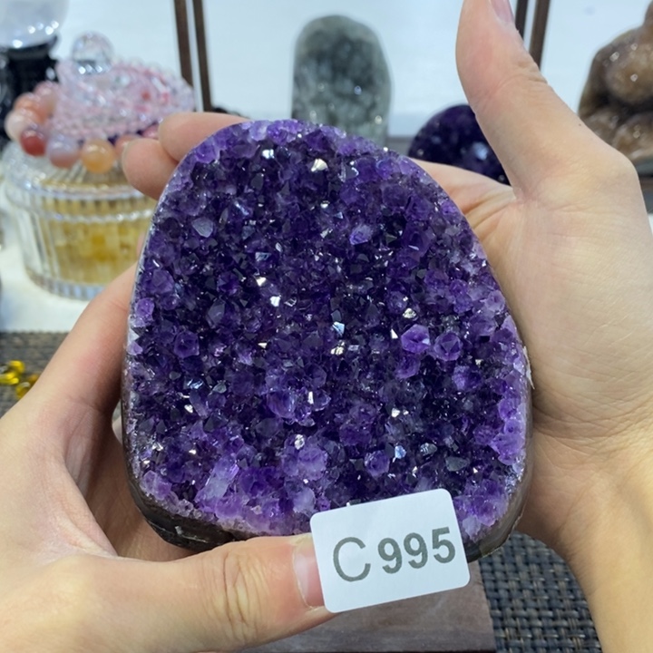 紫晶摆件摆件未镶嵌