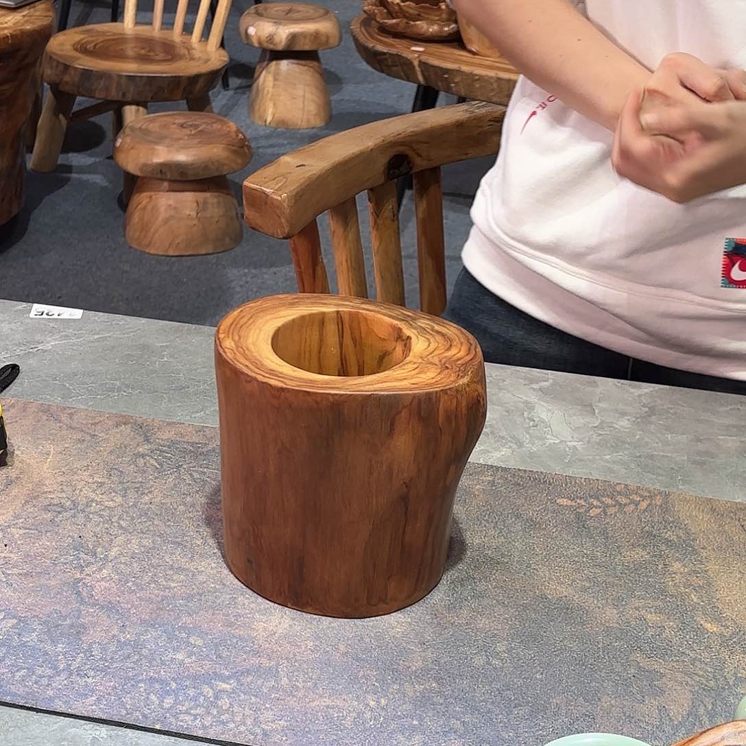 樟木摆件干泡茶台工艺品