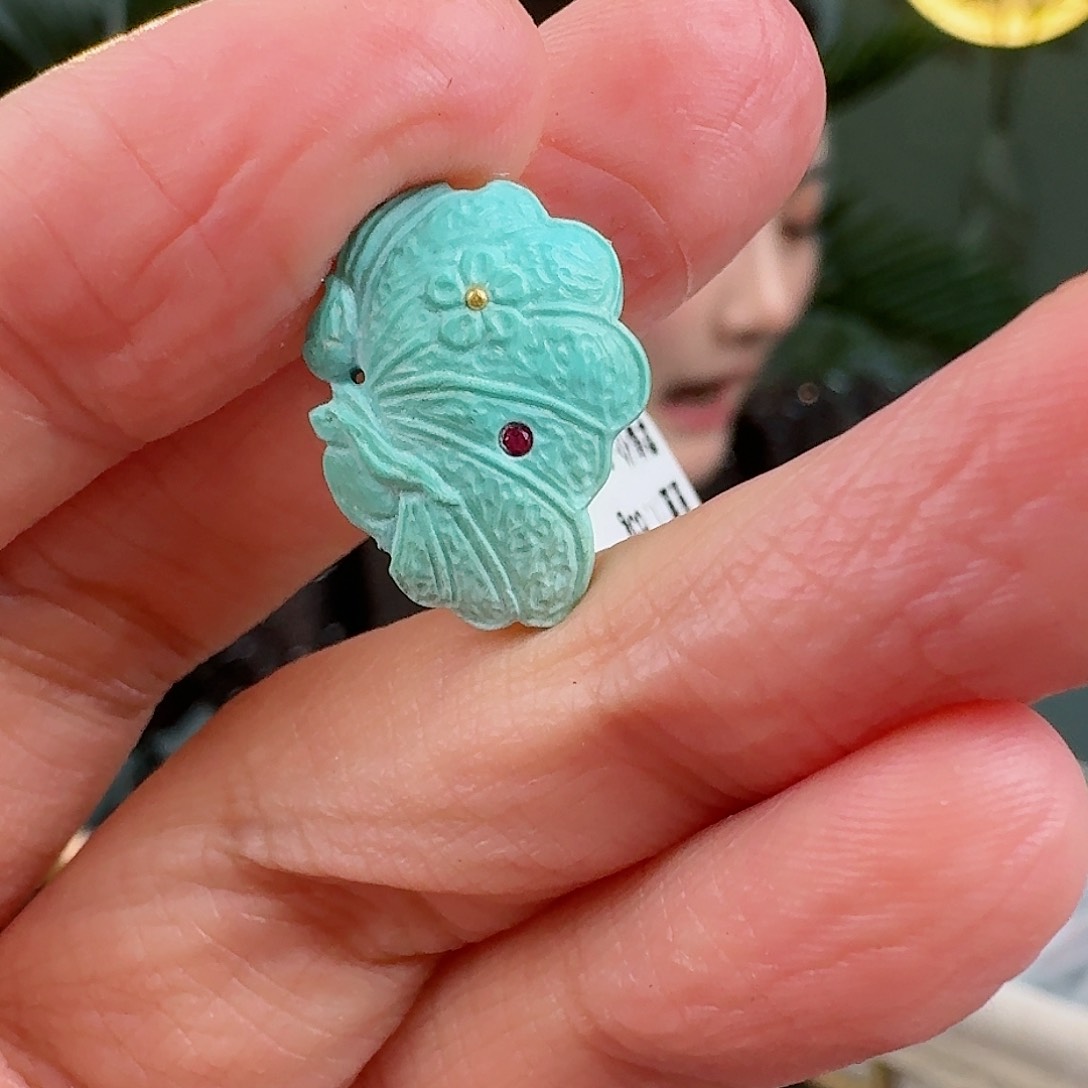 绿松石珠宝奇石未镶嵌