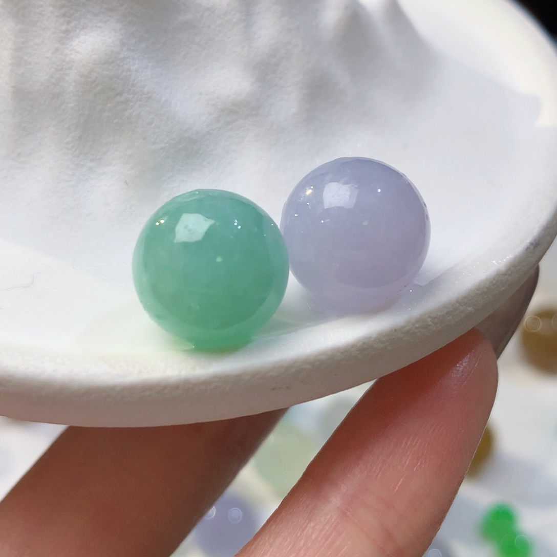 定制翡翠未镶嵌一对 鱼鱼宠粉福利 毛货