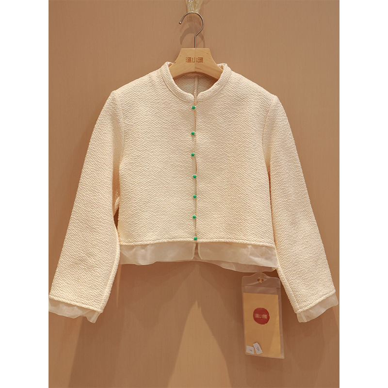 【抖音专属】中式上衣（21705055-米汤娇）