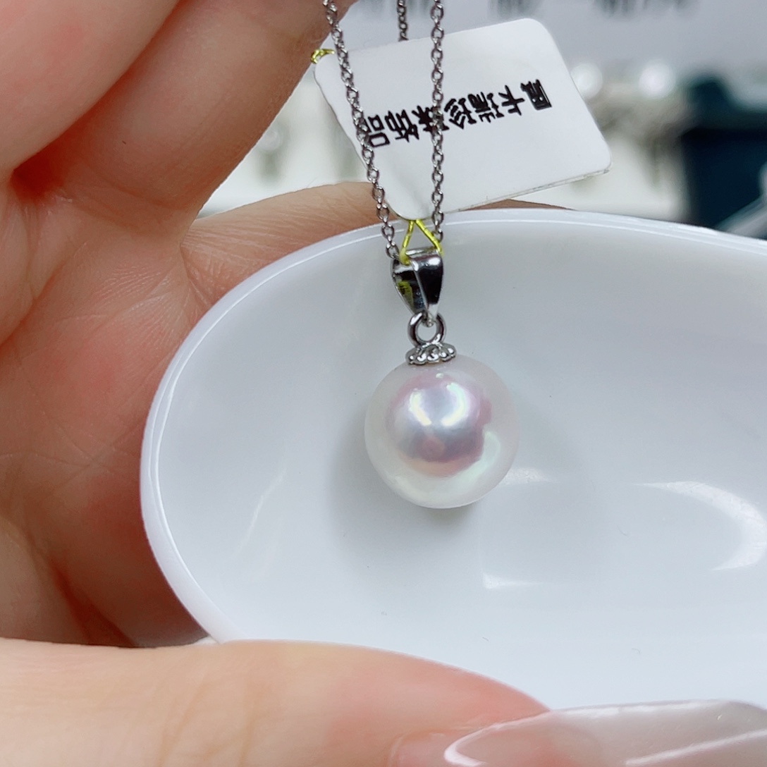 淡水珍珠合金吊坠(赠链)12