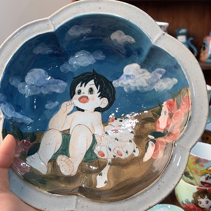 陶景德镇釉下手绘陶瓷 