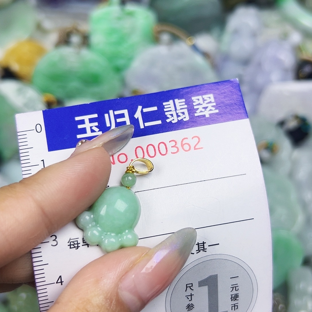 翡翠未镶嵌吊坠(不含链)111