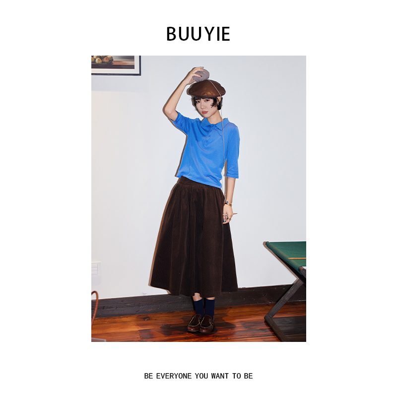 BUUYIE 25SS【薄暮知秋】高级感百搭时髦新款半身裙 250860