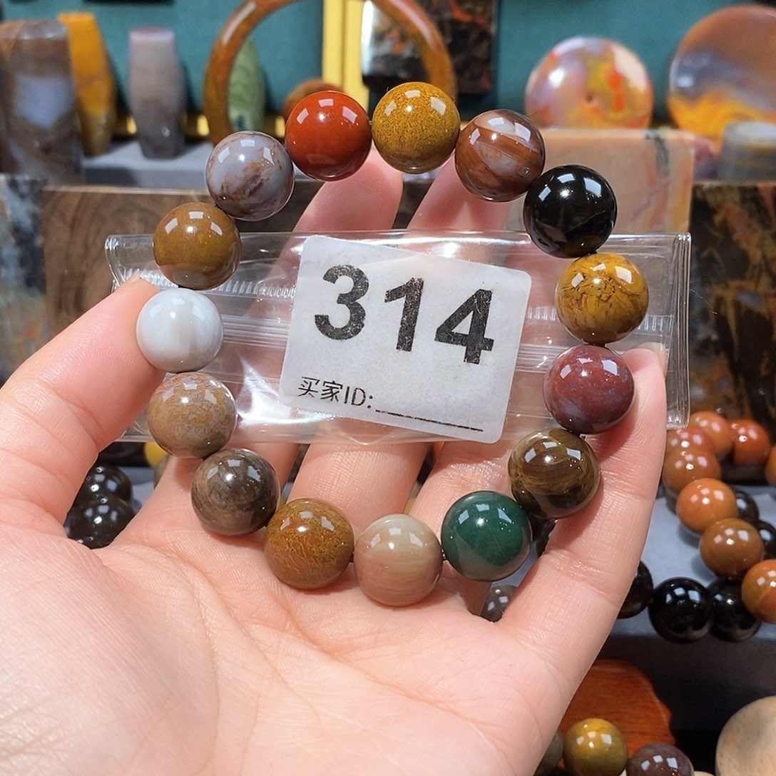 硅化玉天然北票硅化玉手串未镶嵌天然北票硅化玉手串