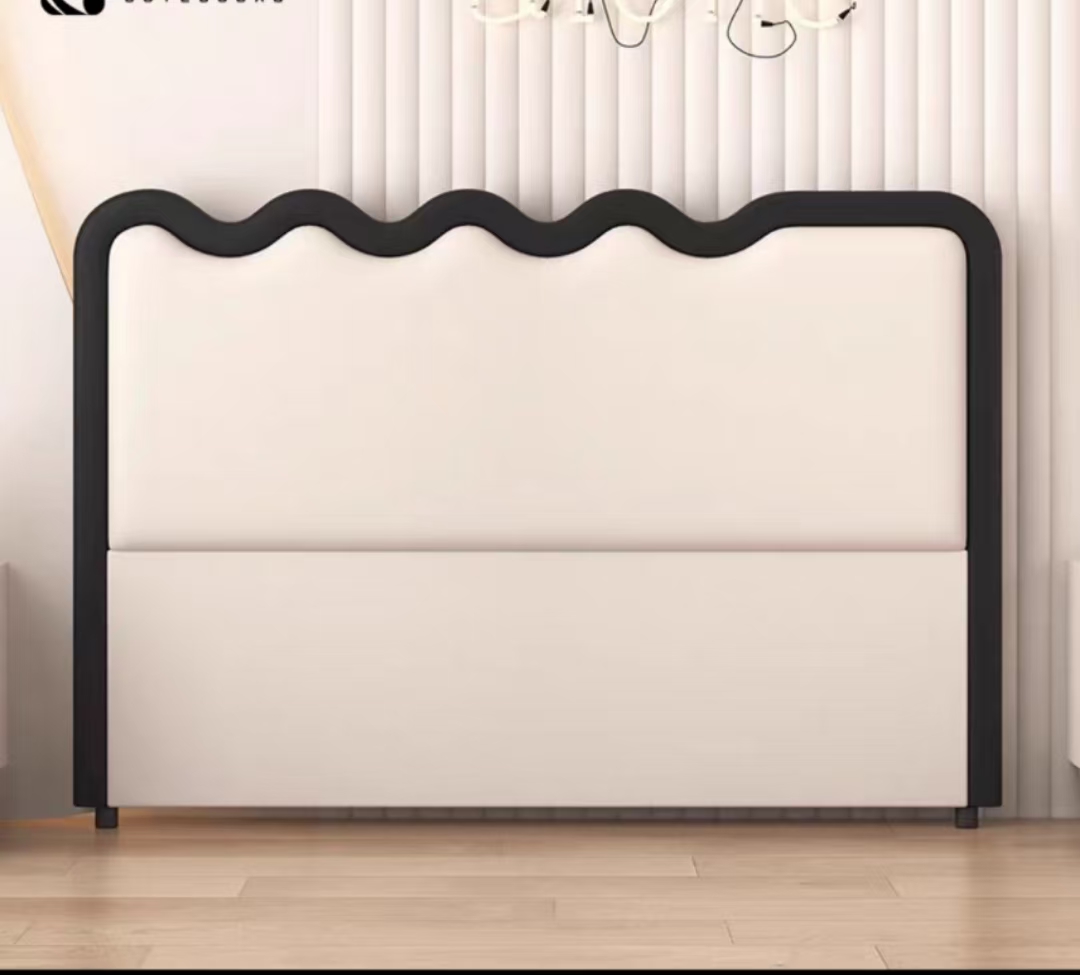 2025儿童奶油风床头轻奢极简猫抓皮创意落地简易双人北欧简约家用