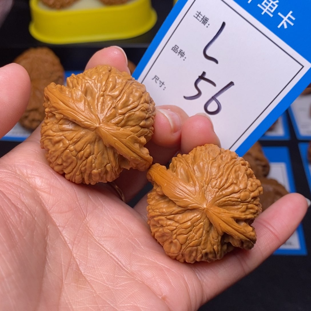 文玩核桃把件42白狮子56