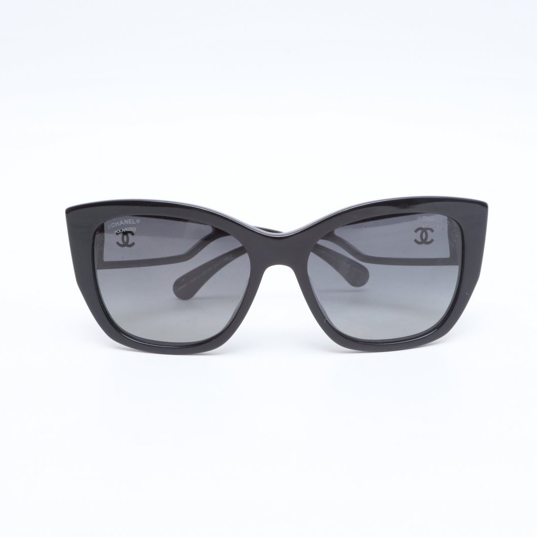 99新 Chanel/香奈儿 小花攀攀 黑色 墨镜