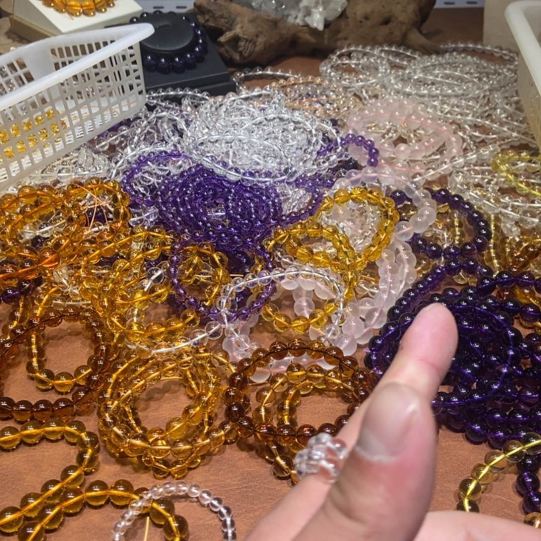 跳****非金属6mm白水手串