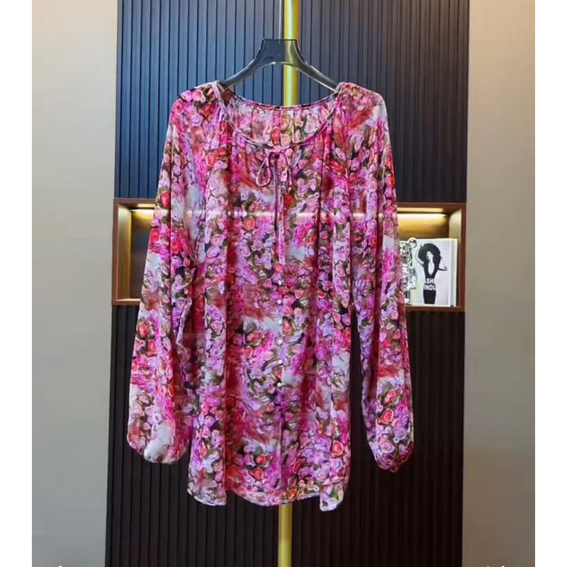 8156-韩版设计感碎花轻薄冰感防晒衫