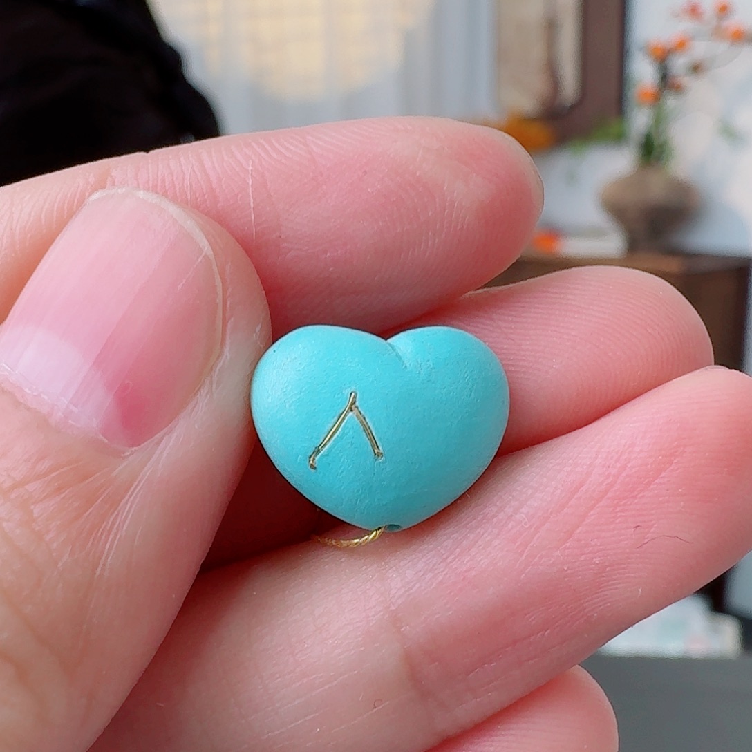 绿松石未镶嵌挂件