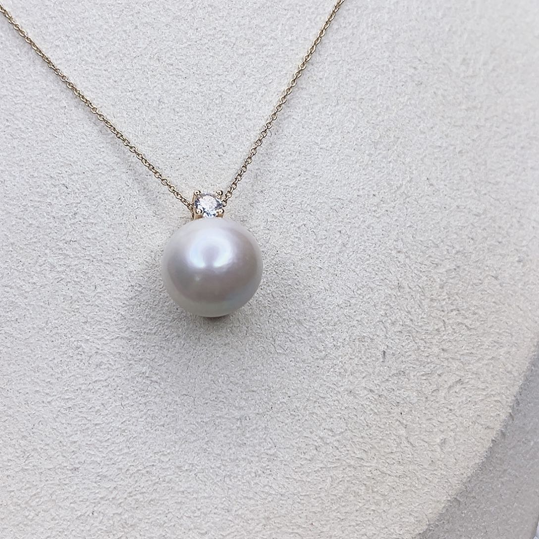 淡水珍珠吊坠(赠链)合金