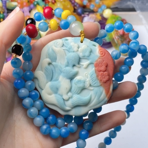 琥珀吊坠(赠链)未镶嵌113