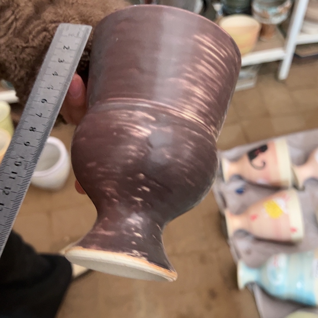 景德镇陶瓷口9.5高19无孔