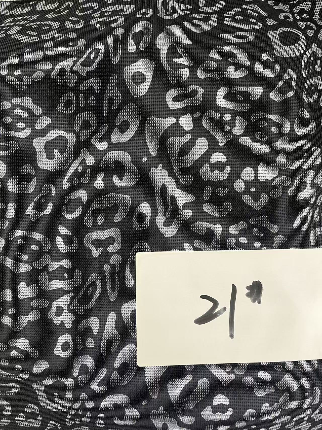 素锦 针织一体绒印花豹纹面料 定制类不支持7天无理由