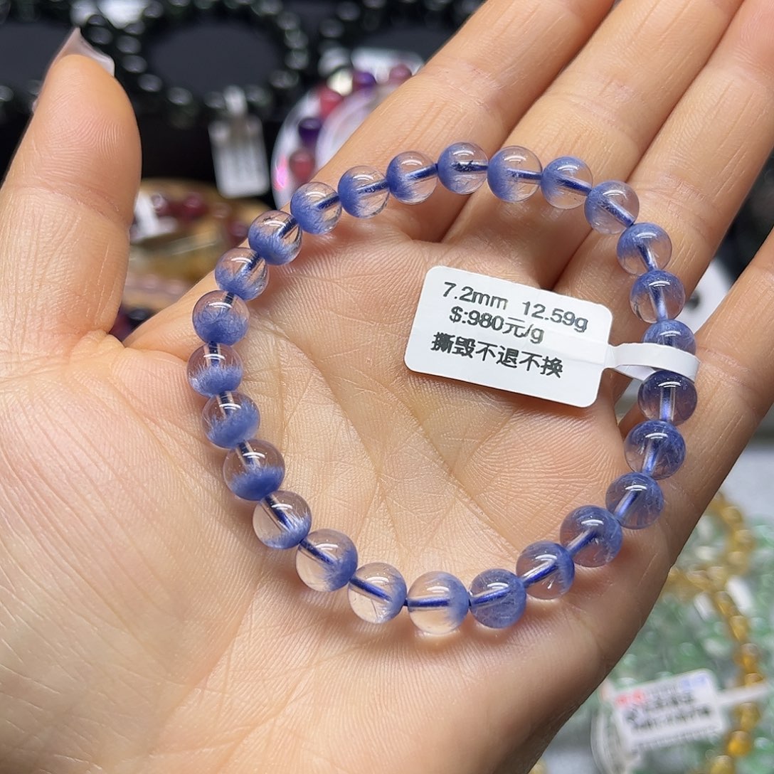 水晶手链未镶嵌天然水晶