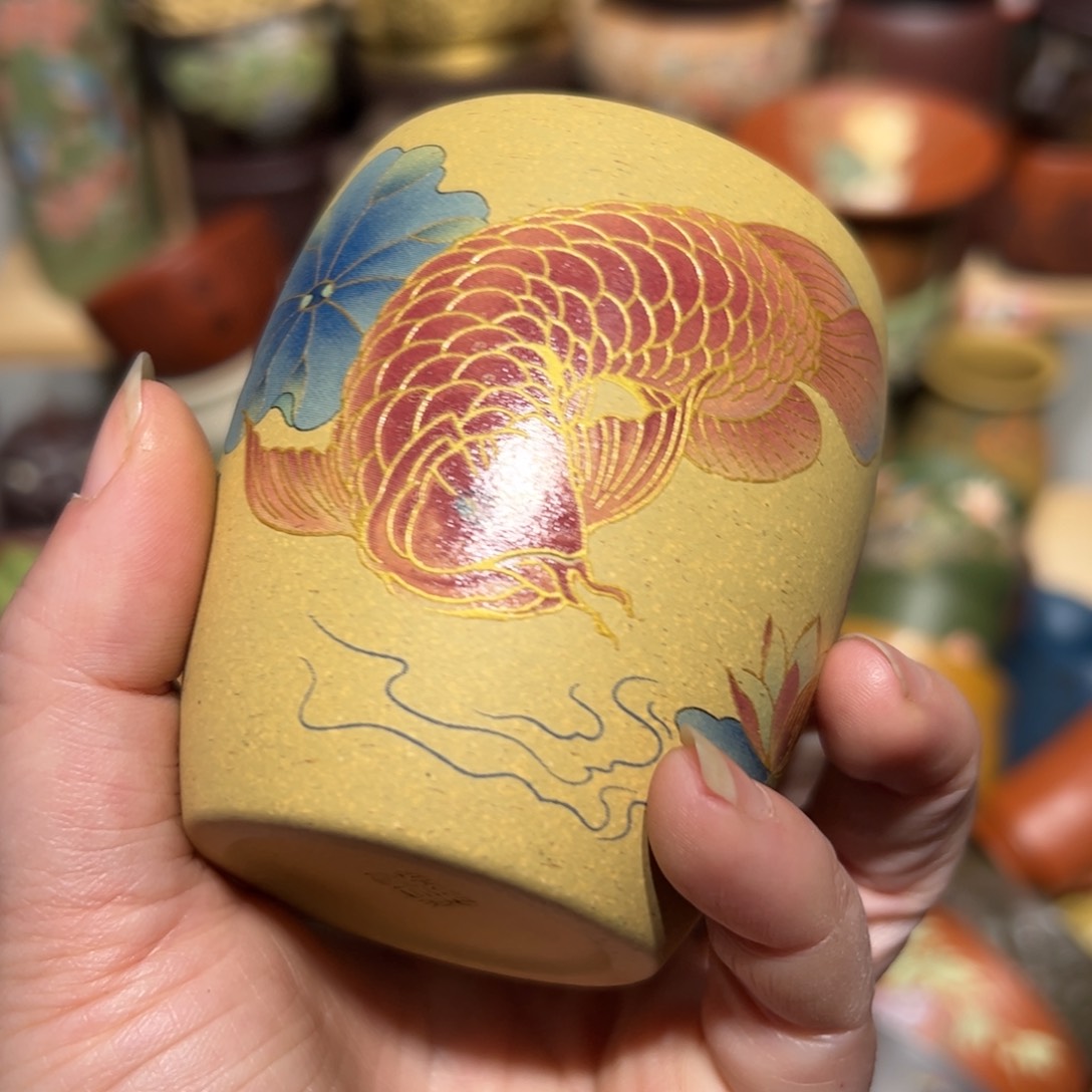 紫砂茶杯宜兴紫砂主人杯