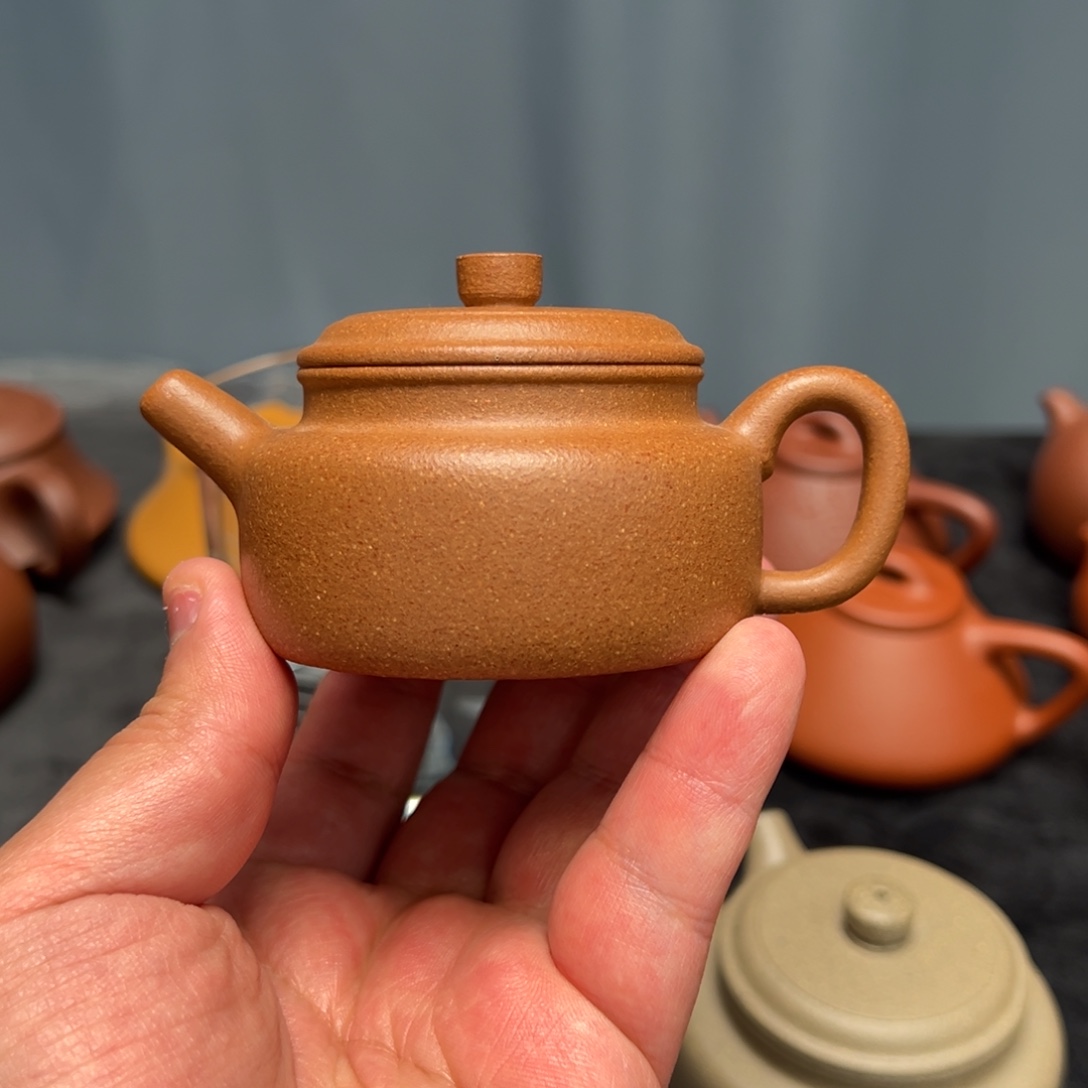 紫砂茶壶100cc金降坡德钟