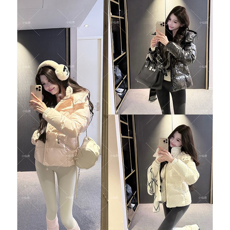 【小仙定制】“蒙蒙小蛮腰”五防收腰绵羊毛绗线90白鸭绒外套羽绒服