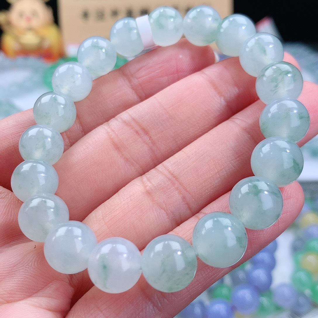 翡翠手链未镶嵌卡10mm