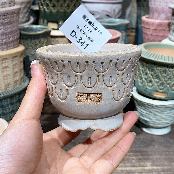 七里烧花盆2-8-341口径6