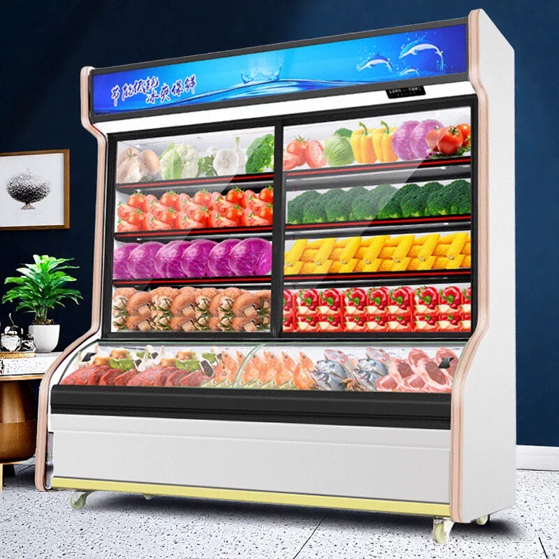 饭店双温点菜柜冷藏冷冻麻辣烫展示柜