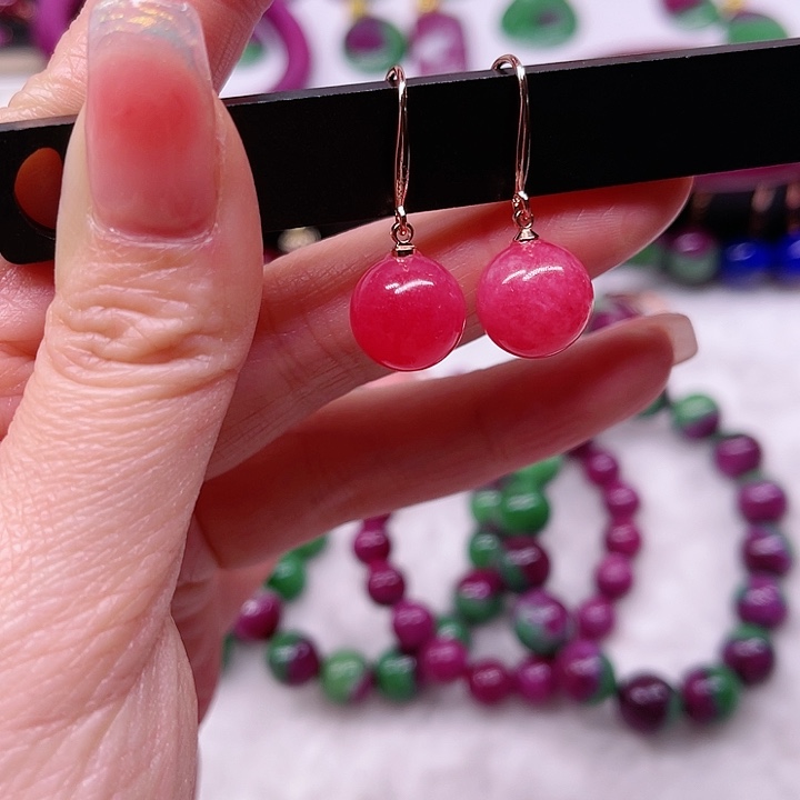 红宝石蔷薇银S925镶嵌