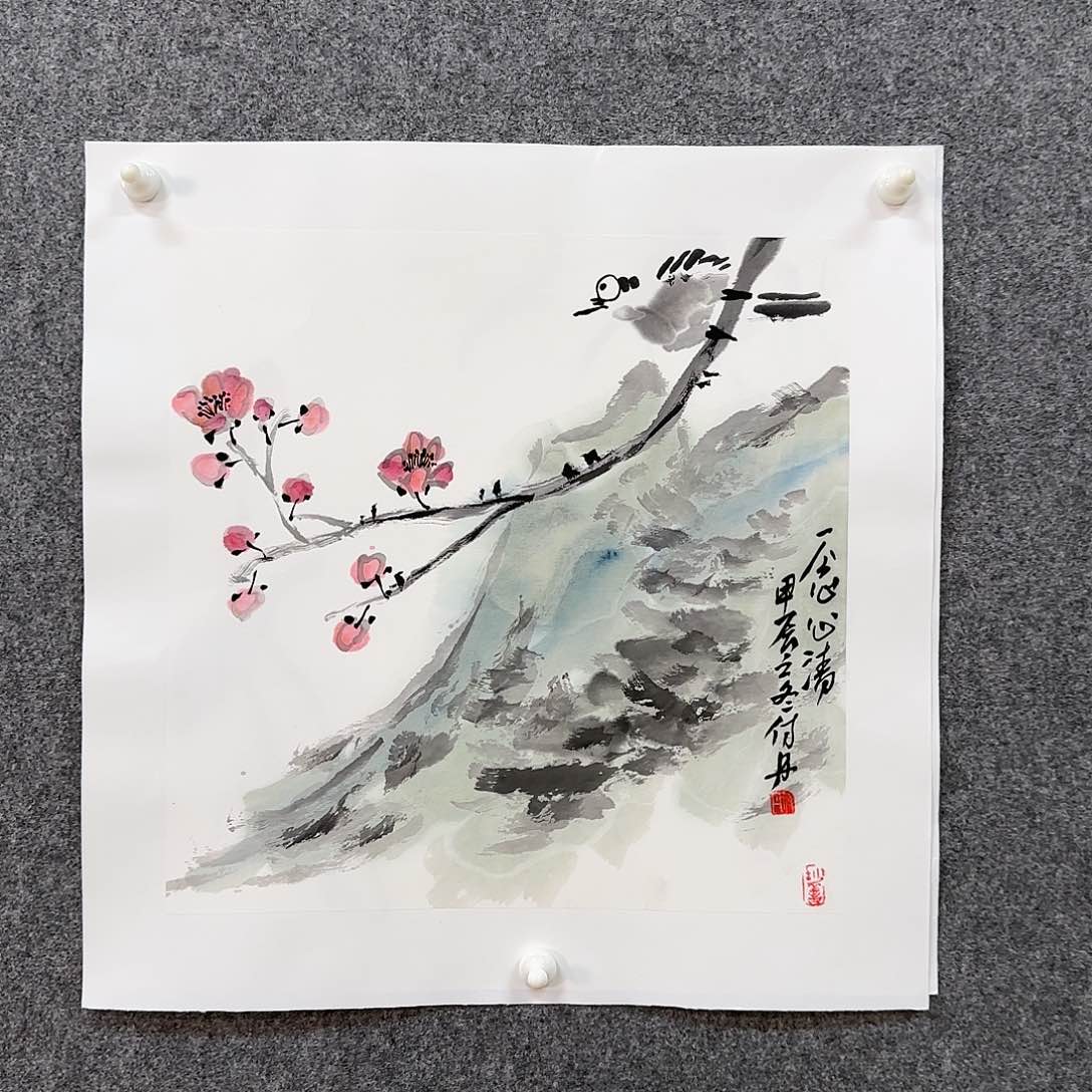 国画付丹老师手绘作品