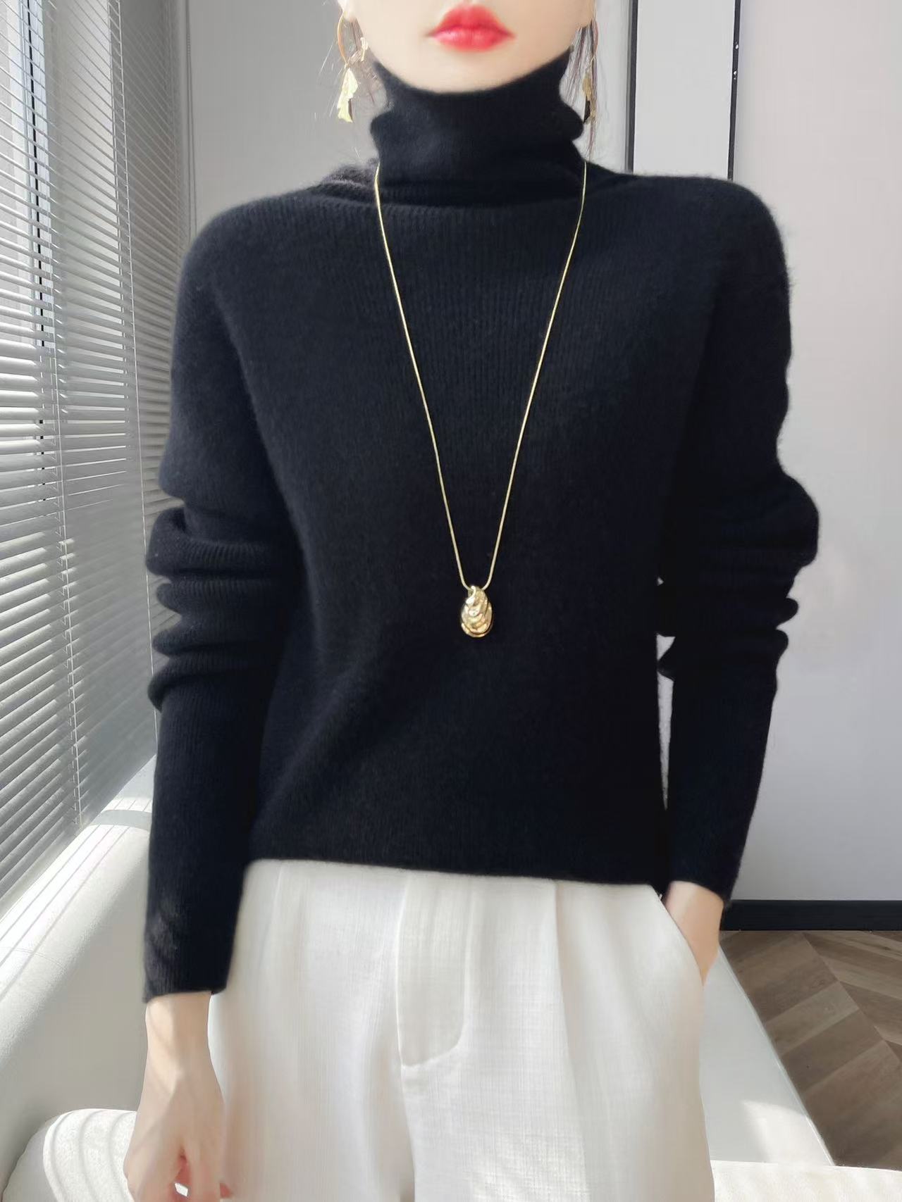 一线成衣堆堆领打底衫 460