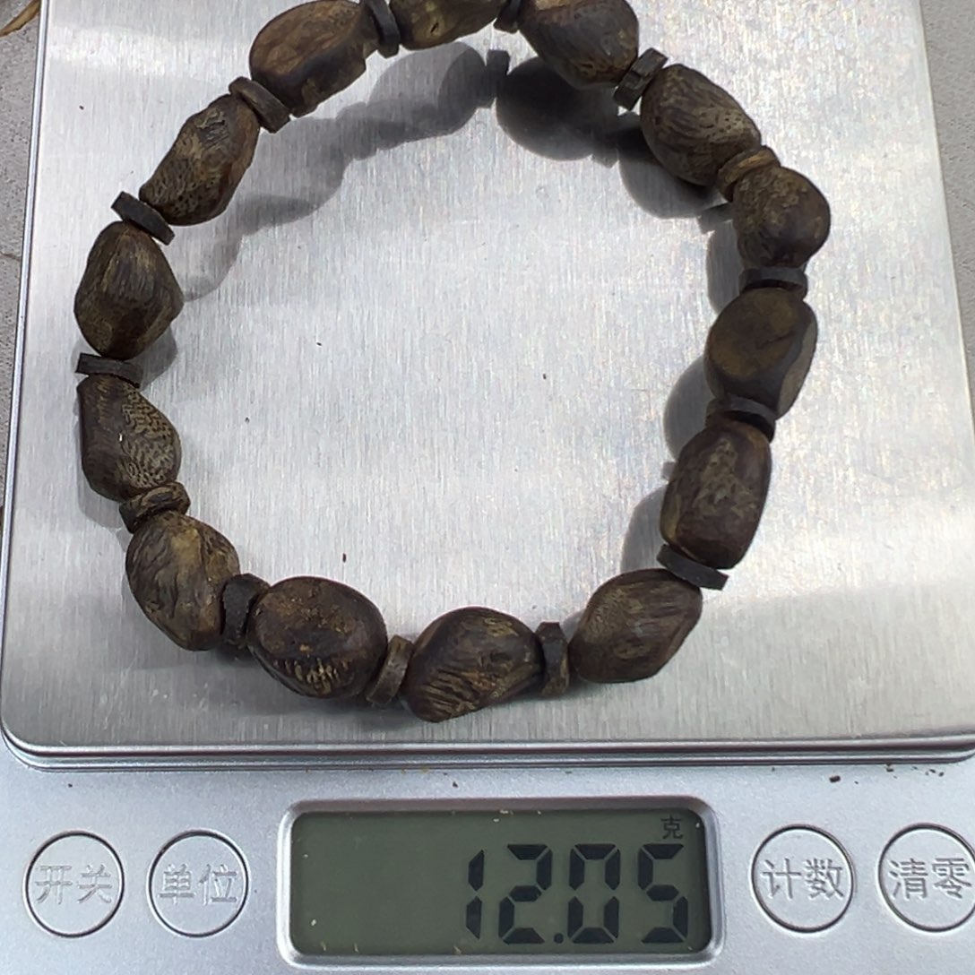 沉香手串幕**演奇楠沉香12g+树丁单多样性发一