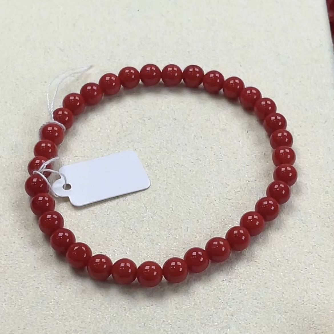 天然红珊瑚科西卡手链5.9