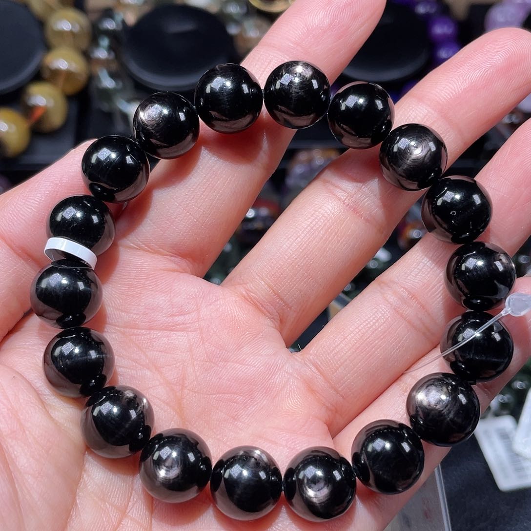 手链辉石未镶嵌汤*金运石手链