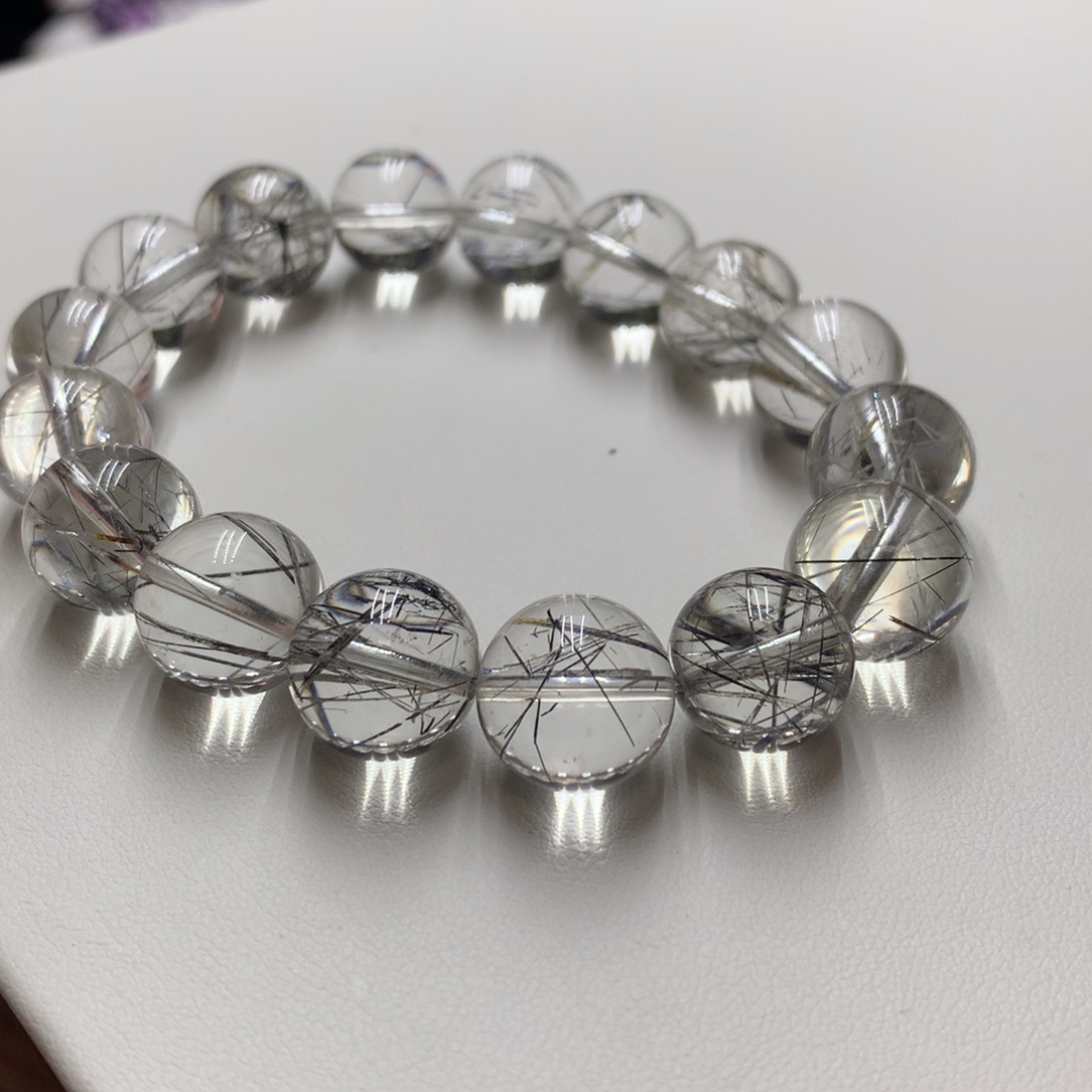 水晶手链未镶嵌天然银发