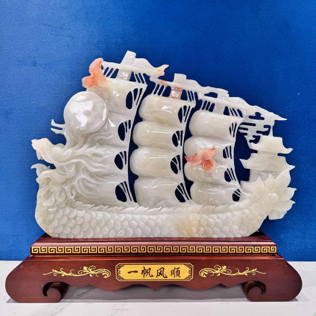 【龙船摆件】一帆风顺 大船摆件  办公室摆件 公司摆件  送礼 高端 
