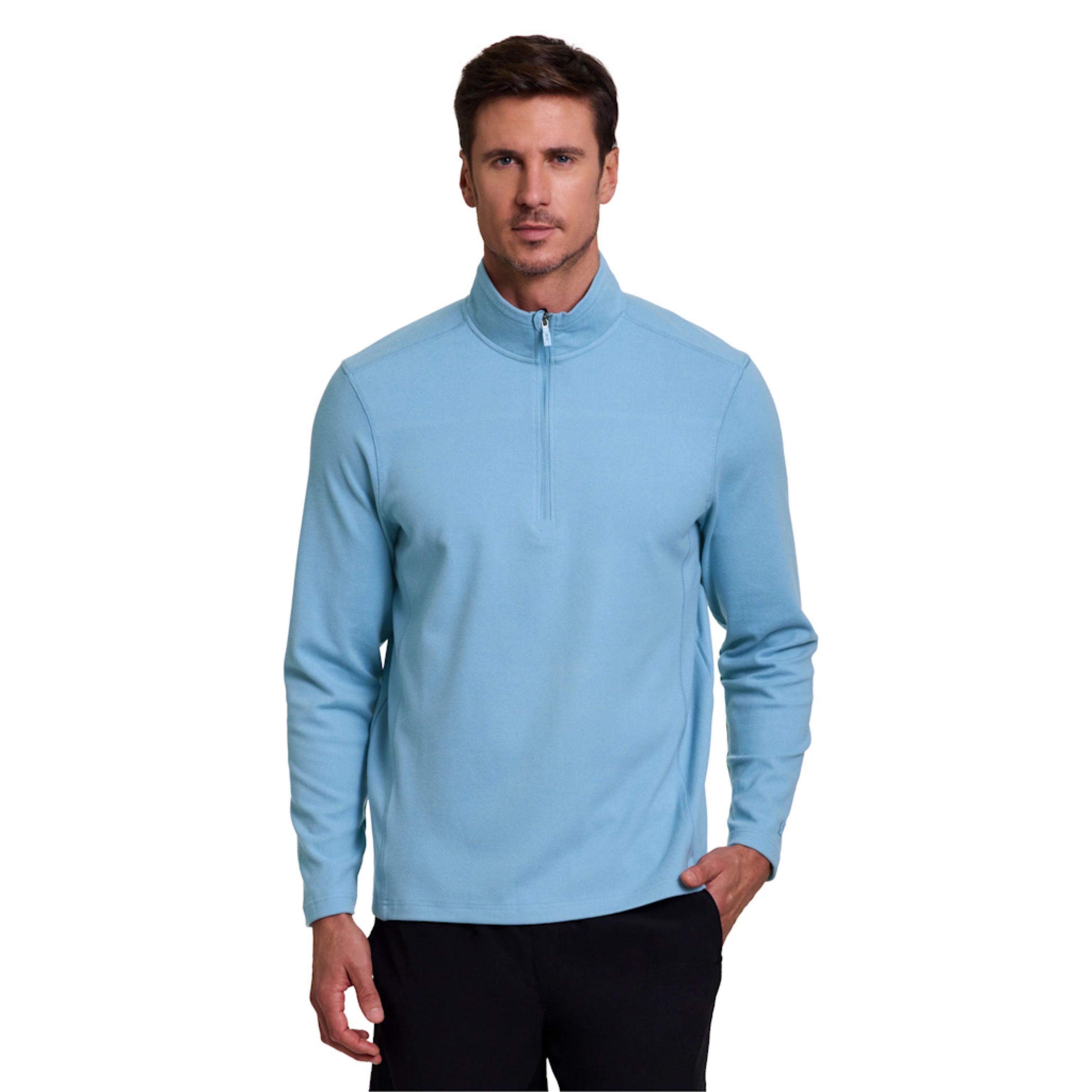 新款加拿大雪崩男士秋季户外运动健身1/4拉链长袖T恤衫卫衣