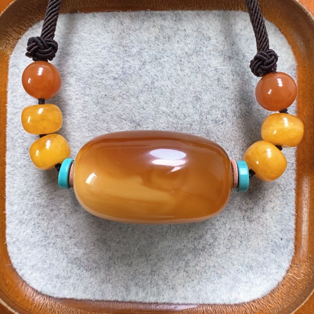 蜜蜡项链未镶嵌蜜蜡锁骨