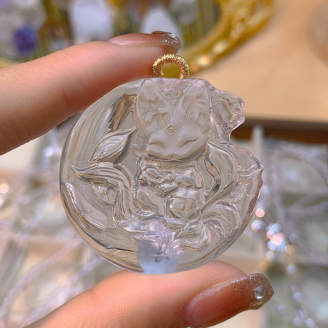 水晶吊坠(不含链)未镶嵌