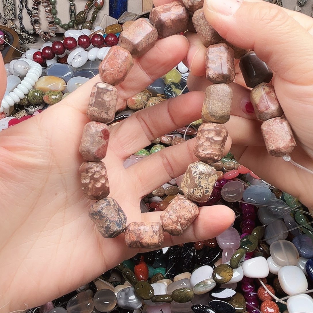 玛瑙/玉髓未镶嵌珠宝半成品虎皮纹