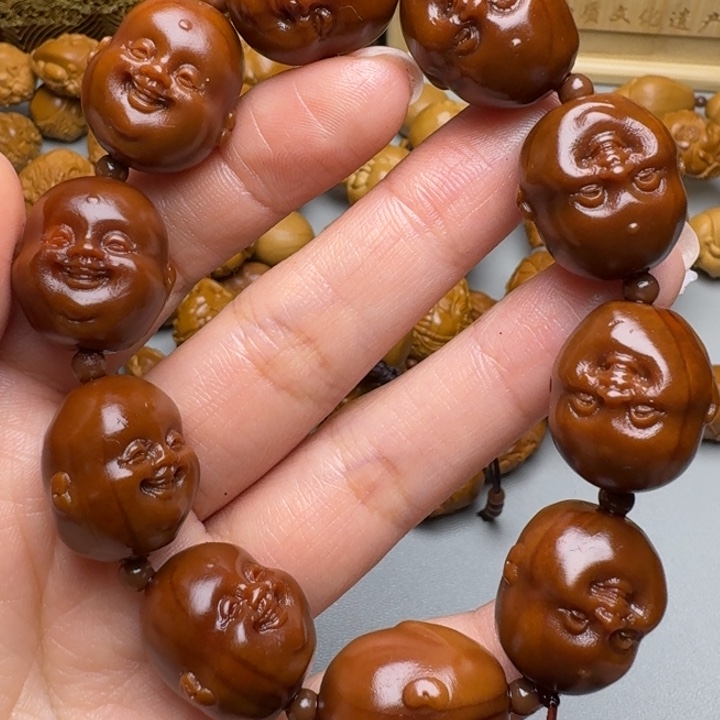 橄榄核手串/手链十分开心