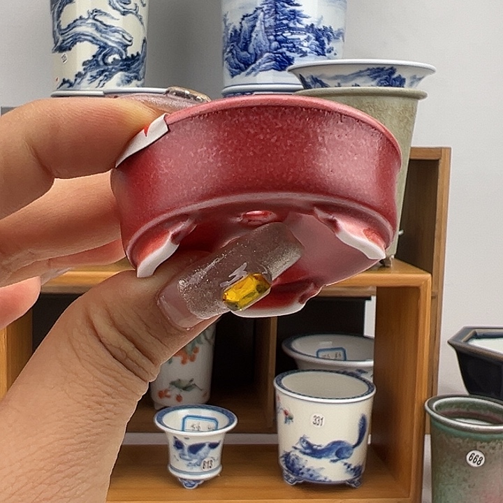 红陶大*手工制作盆