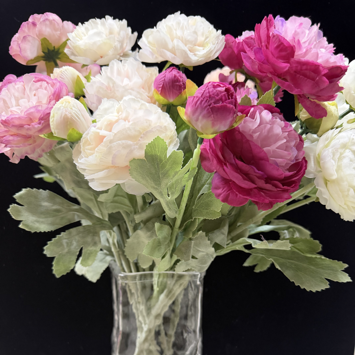 露莲仿真花高级感简约客厅摆件装饰