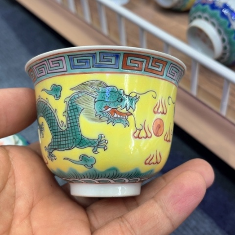 纯手绘精品盖碗杯